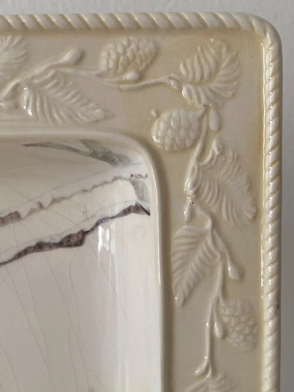 Lenox SERVING PLATTER Cardinal Tree Branch Snow House Replacement